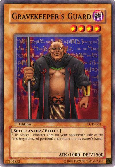 1st Edition, Common, Dark, Effect Monster, Pharaonic Guardian, Spellcaster, Unlimited Gravekeeper's Guard [PGD-061] Common - Trading Card World