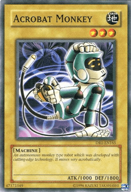 Common, Dark Revelation Volume 1, Earth, Machine, Normal Monster, Unlimited Acrobat Monkey [DR1-EN165] Common - Trading Card World