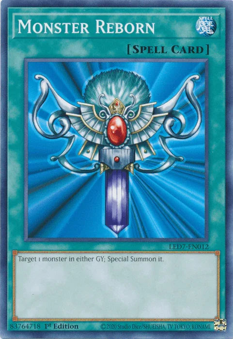 1st Edition, Common, Legendary Duelists: Rage of Ra, Normal Spell, Spell, Unlimited Monster Reborn [LED7-EN012] Common - Trading Card World