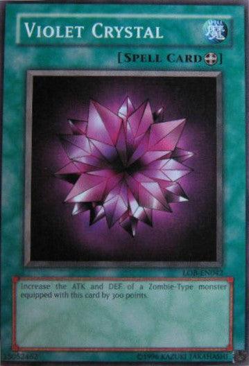 Common, Equip Spell, Spell, The Legend of Blue Eyes White Dragon, Unlimited Violet Crystal [LOB-EN042] Common - Trading Card World