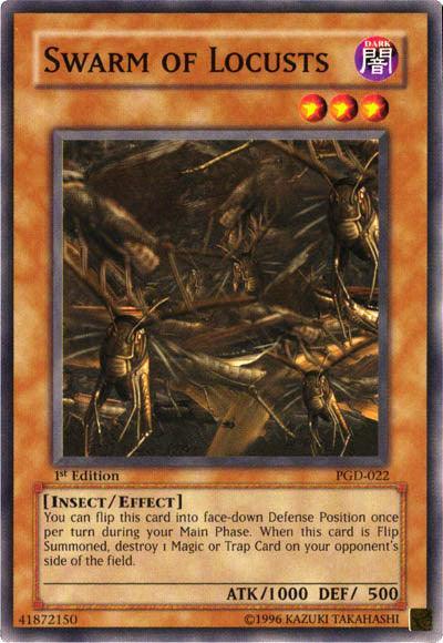 1st Edition, Common, Dark, Effect Monster, Insect, Pharaonic Guardian, Unlimited Swarm of Locusts [PGD-022] Common - Trading Card World