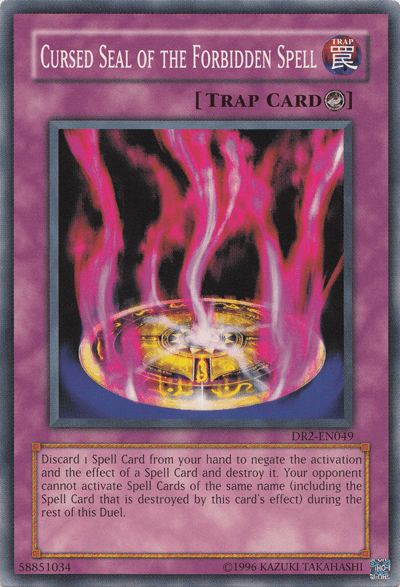 Common, Counter Trap, Dark Revelation Volume 2, Trap, Unlimited Cursed Seal of the Forbidden Spell [DR2-EN049] Common - Trading Card World