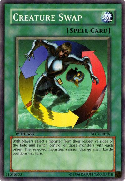 1st Edition, Common, Normal Spell, Spell, Structure Deck: Dragon's Roar, Unlimited Creature Swap [SD1-EN018] Common - Trading Card World