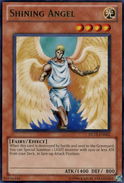 Duelist League Promo, Effect Monster, Fairy, Light, Rare, Unlimited Shining Angel (Green) [DL13-EN002] Rare - Trading Card World