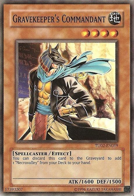 Common, Earth, Effect Monster, Spellcaster, Turbo Pack: Booster Two, Unlimited Gravekeeper's Commandant [TU02-EN019] Common - Trading Card World