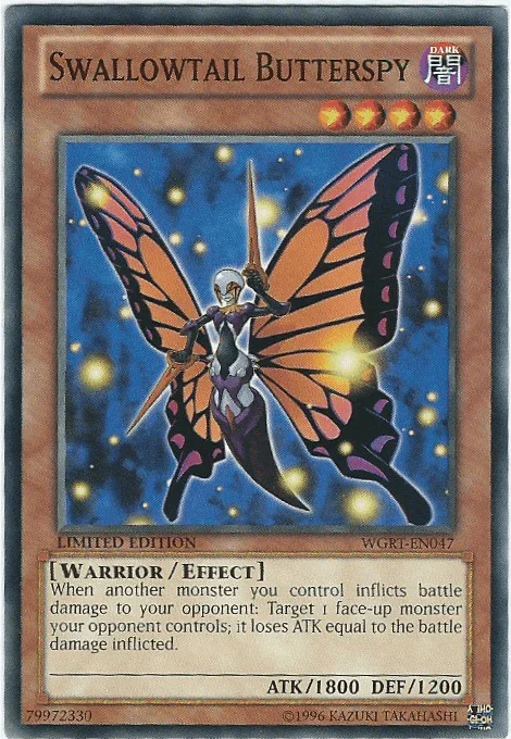 Battle Pack 2: War of the Giants Reinforcements, Common, Dark, Effect Monster, Limited Swallowtail Butterspy [WGRT-EN047] Common - Trading Card World