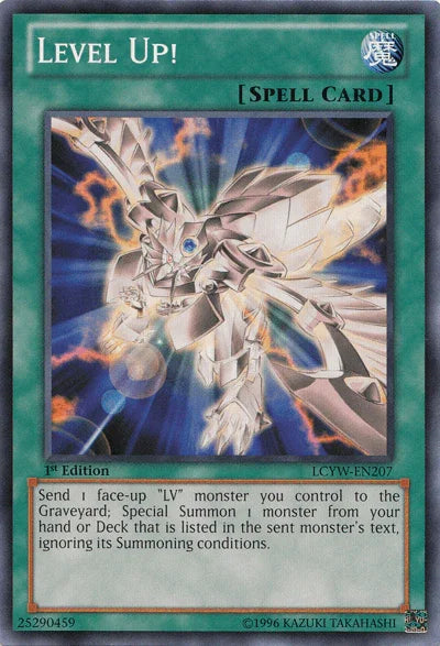 1st Edition, Common, Legendary Collection 3: Yugi's World, Normal Spell, Spell, Unlimited Level Up! [LCYW-EN207] Common - Trading Card World