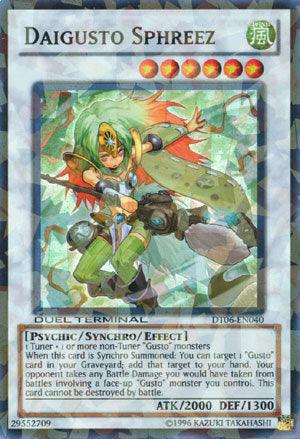 Duel Terminal 6, Limited, Psychic, Super Rare, Synchro/Effect Monster, Wind Daigusto Sphreez [DT06-EN040] Super Rare - Trading Card World