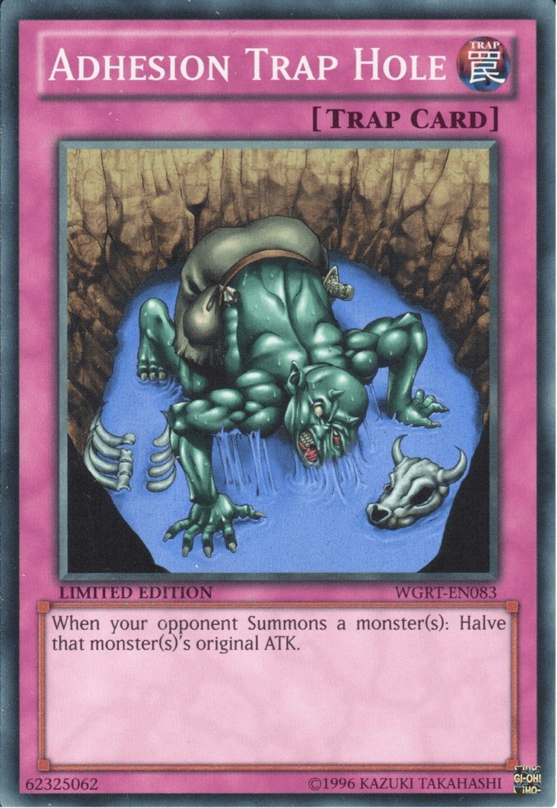 Battle Pack 2: War of the Giants Reinforcements, Limited, Normal Trap, Super Rare, Trap Adhesion Trap Hole [WGRT-EN083] Super Rare - Trading Card World