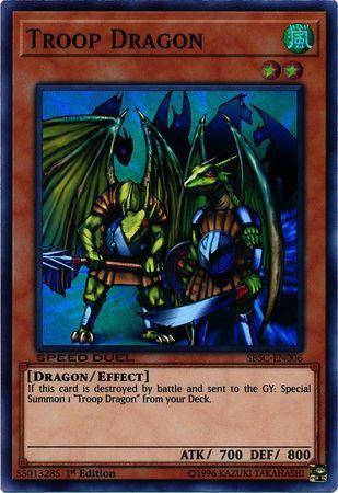 1st Edition, Dragon, Effect Monster, Speed Duel: Scars of Battle, Super Rare, Wind Troop Dragon [SBSC-EN006] Super Rare - Trading Card World