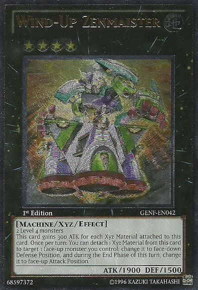 1st Edition, Earth, Generation Force, Machine, Ultimate Rare, Unlimited, Xyz/Effect Monster Wind-Up Zenmaister [GENF-EN042] Ultimate Rare - Trading Card World