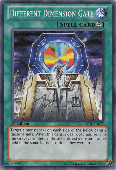 1st Edition, Battle Pack: Epic Dawn, Common, Continuous Spell, Spell, Unlimited Different Dimension Gate [BP01-EN077] Common - Trading Card World