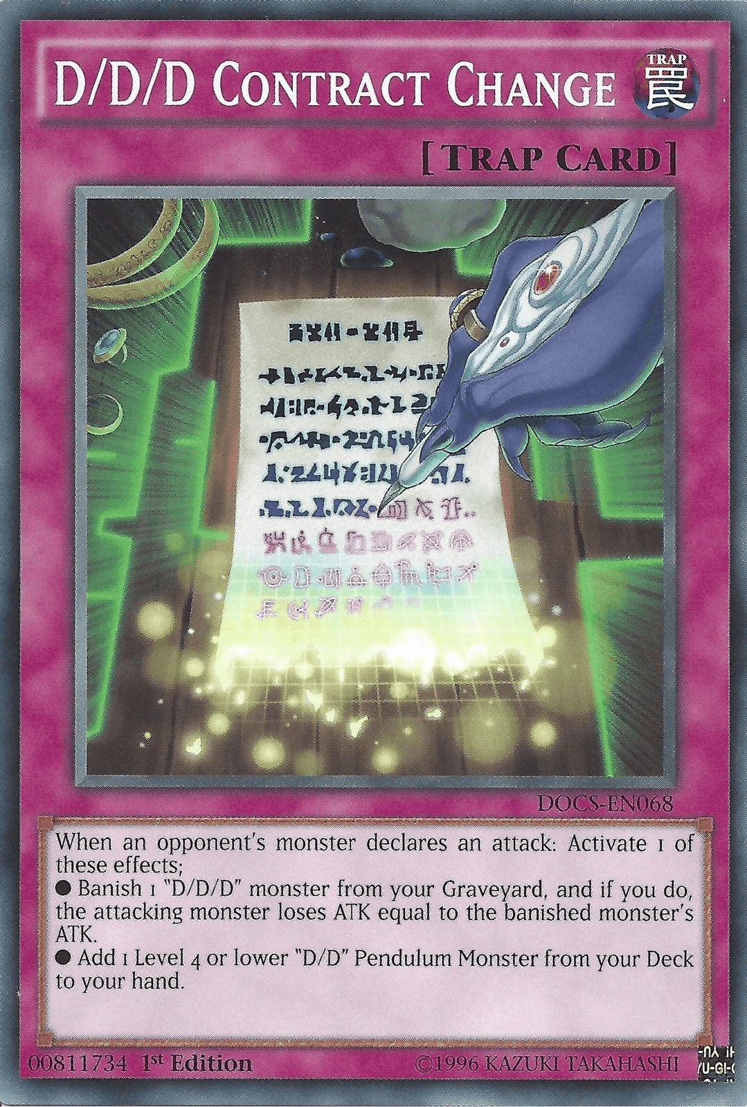 1st Edition, Common, Dimension of Chaos, Normal Trap, Trap, Unlimited D/D/D Contract Change [DOCS-EN068] Common - Trading Card World