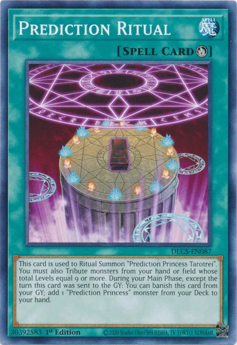 1st Edition, Common, Dragons of Legend: The Complete Series, Ritual Spell, Spell Prediction Ritual [DLCS-EN087] Common - Trading Card World