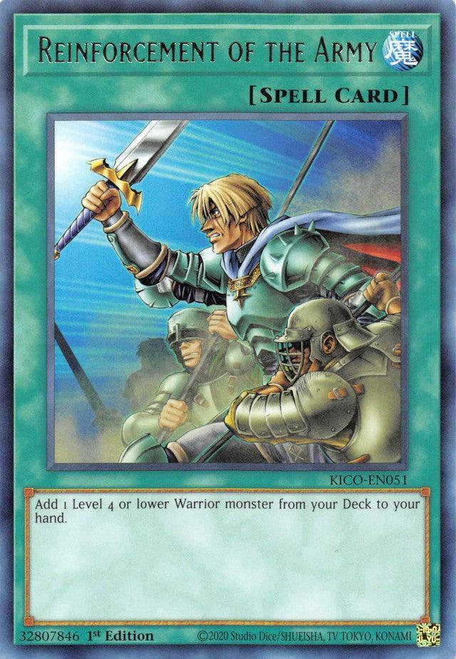 1st Edition, King's Court, Normal Spell, Rare, Spell Reinforcement of the Army [KICO-EN051] Rare - Trading Card World