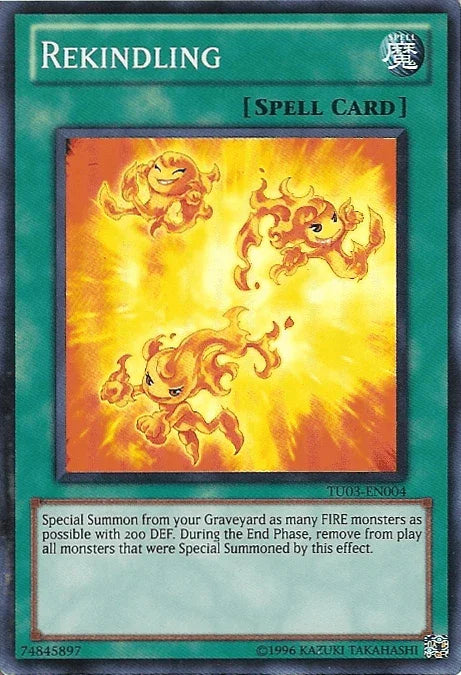 Normal Spell, Spell, Super Rare, Turbo Pack: Booster Three, Unlimited Rekindling [TU03-EN004] Super Rare - Trading Card World