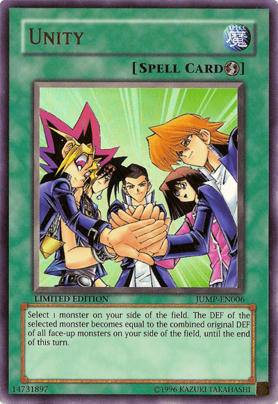 Limited, Quick Play Spell, Shonen Jump Magazine Promos, Spell, Ultra Rare Unity [JUMP-EN006] Ultra Rare - Trading Card World