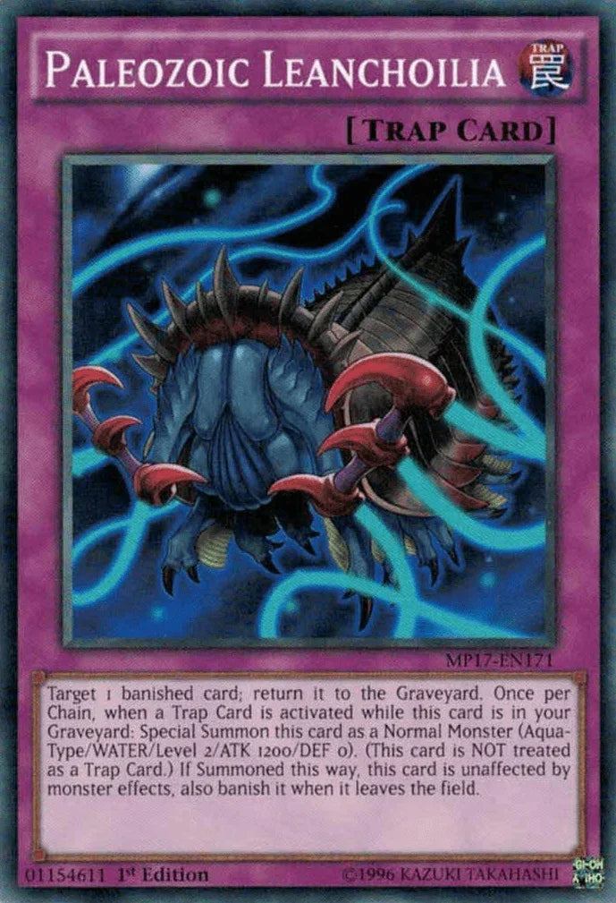 1st Edition, 2017 Mega-Tins Mega Pack, Common, Normal Trap, Trap Paleozoic Leanchoilia [MP17-EN171] Common - Trading Card World