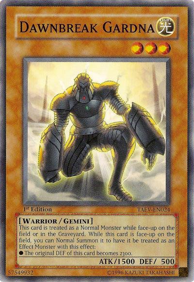1st Edition, Common, Gemini Monster, Light, Tactical Evolution, Unlimited, Warrior Dawnbreak Gardna [TAEV-EN024] Common - Trading Card World