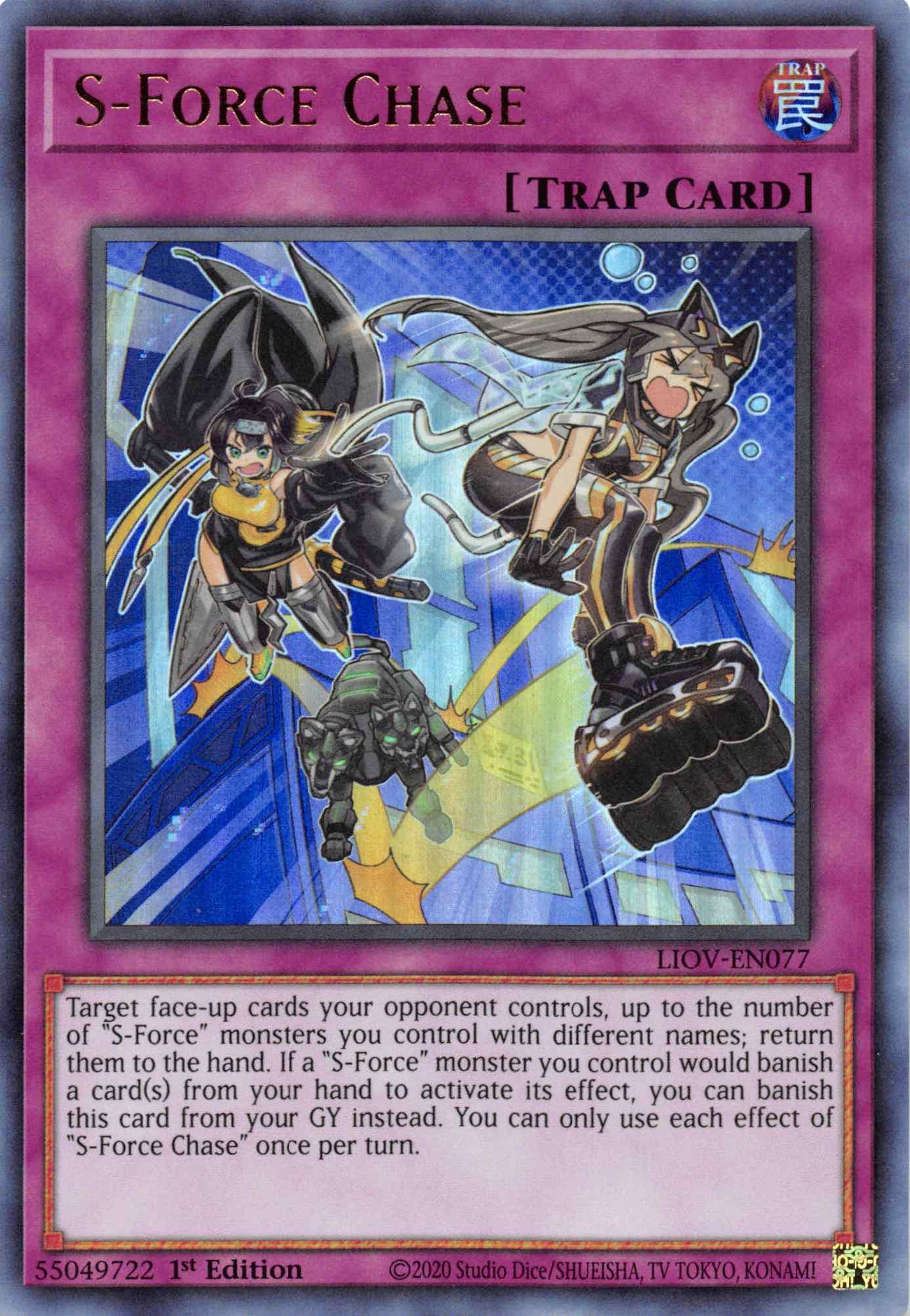 1st Edition, Lightning Overdrive, Normal Trap, Trap, Ultra Rare S-Force Chase [LIOV-EN077] Ultra Rare - Trading Card World