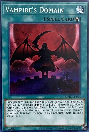 Common, Continuous Spell, OTS Tournament Pack 15, Spell, Unlimited Vampire's Domain [OP15-EN024] Common - Trading Card World