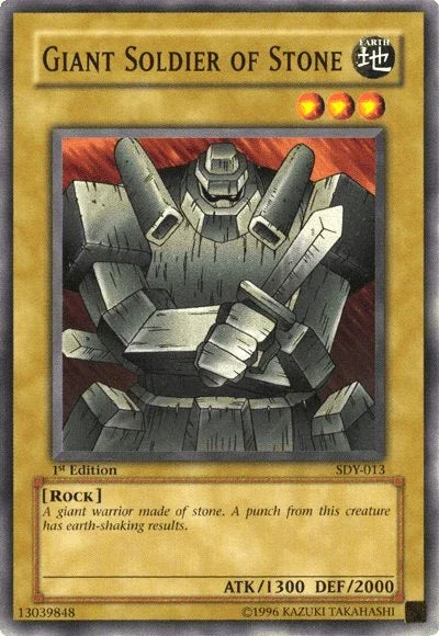 1st Edition, Common, Earth, Normal Monster, Rock, Starter Deck: Yugi, Unlimited Giant Soldier of Stone [SDY-013] Common - Trading Card World