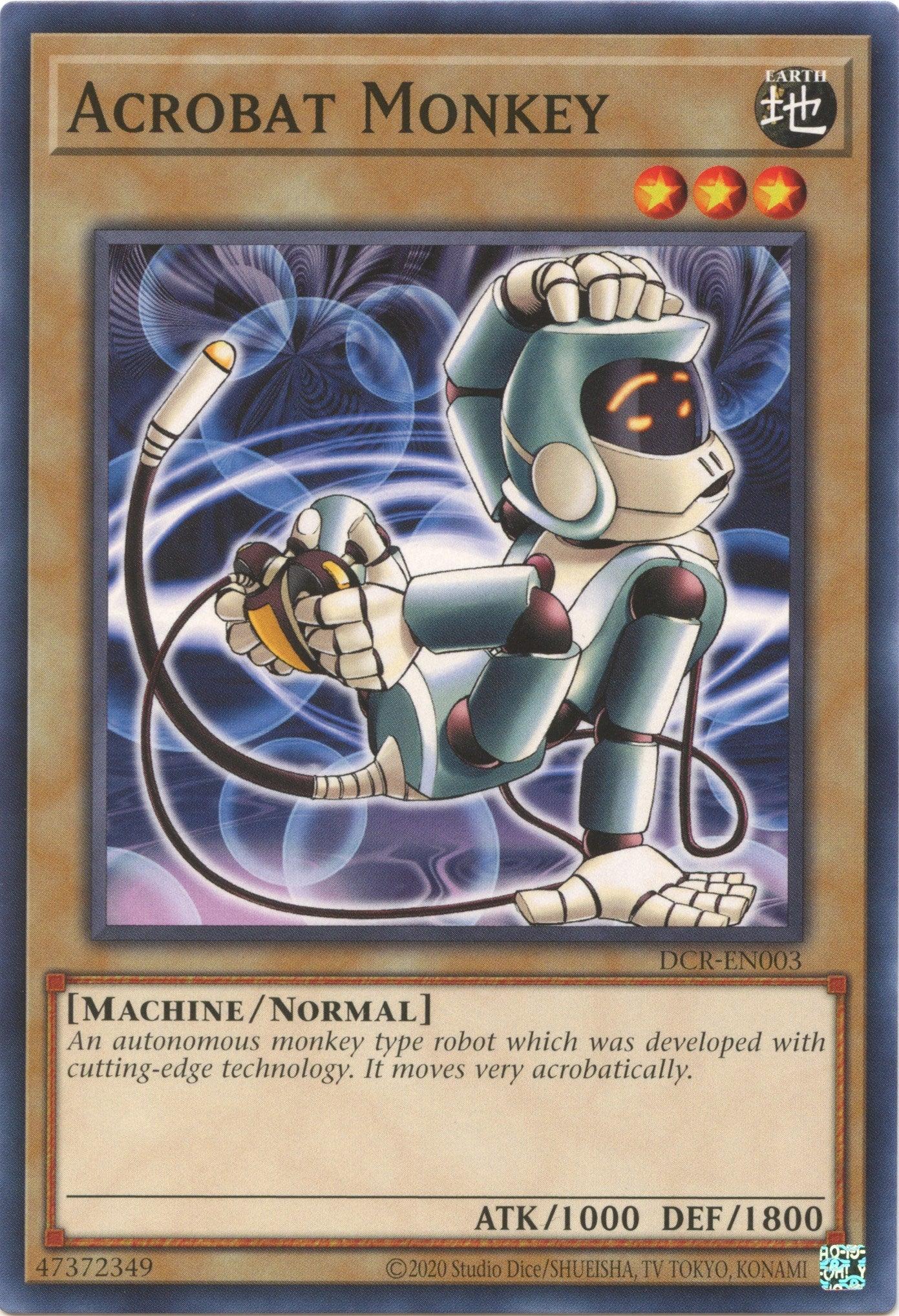 Common, Dark Crisis (25th Anniversary Edition), Earth, Machine, Normal Monster, Unlimited Acrobat Monkey (25th Anniversary) [DCR-EN003] Common - Trading Card World