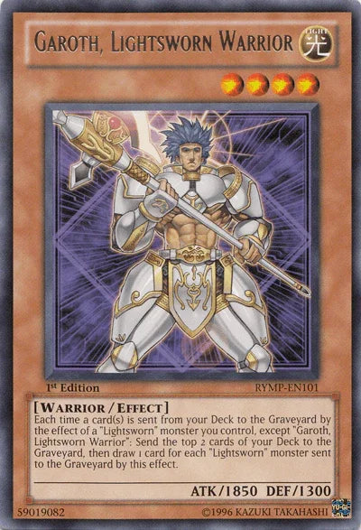 1st Edition, Effect Monster, Light, Ra Yellow Mega Pack, Rare, Unlimited, Warrior Garoth, Lightsworn Warrior [RYMP-EN101] Rare - Trading Card World