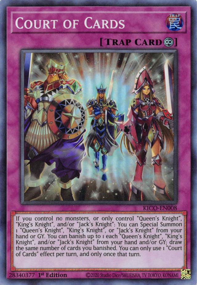 1st Edition, Continuous Trap, King's Court, Super Rare, Trap Court of Cards (Super Rare) [KICO-EN008] Super Rare - Trading Card World