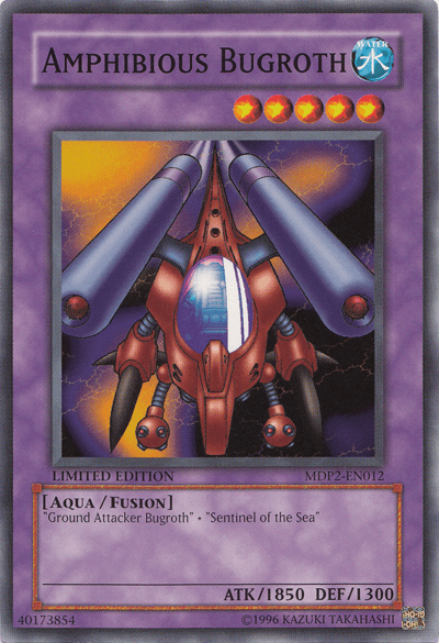 Aqua, Common, Fusion Monster, Limited, McDonald's Promo Series 2, Water Amphibious Bugroth [MDP2-EN012] Common - Trading Card World
