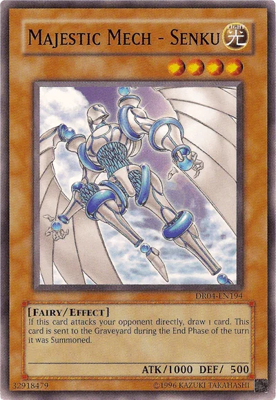 Common, Dark Revelation Volume 4, Effect Monster, Fairy, Light, Unlimited Majestic Mech - Senku [DR04-EN194] Common - Trading Card World