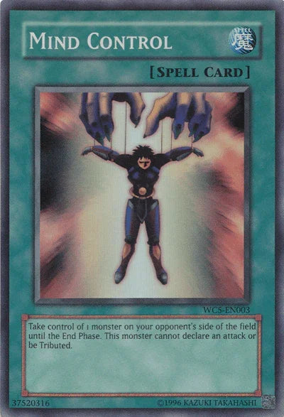 Limited, Normal Spell, Spell, Super Rare, World Championship 2005: 7 Trials to Glory Mind Control [WC5-EN003] Super Rare - Trading Card World