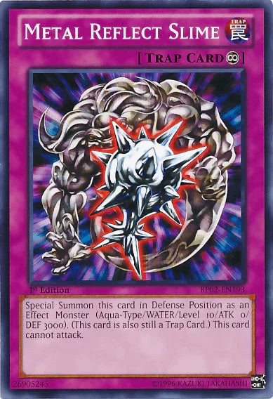 1st Edition, Battle Pack 2: War of the Giants, Continuous Trap, Mosaic Rare, Trap, Unlimited Metal Reflect Slime [BP02-EN193] Mosaic Rare - Trading Card World