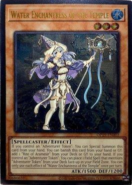Effect Monster, OTS Tournament Pack 19, Spellcaster, Ultimate Rare, Unlimited, Water Water Enchantress of the Temple [OP19-EN002] Ultimate Rare - Trading Card World