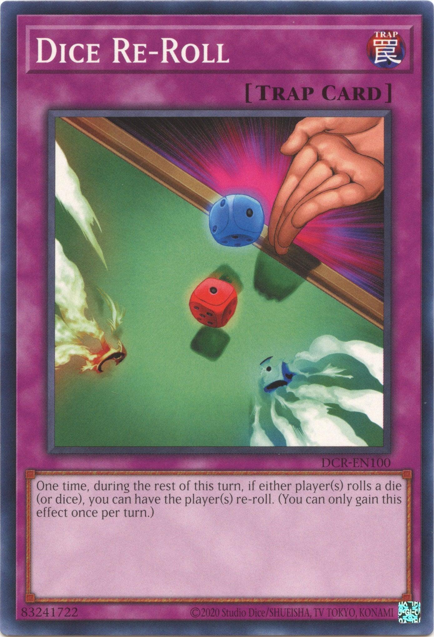 Common, Dark Crisis (25th Anniversary Edition), Normal Trap, Trap, Unlimited Dice Re-Roll (25th Anniversary) [DCR-EN100] Common - Trading Card World