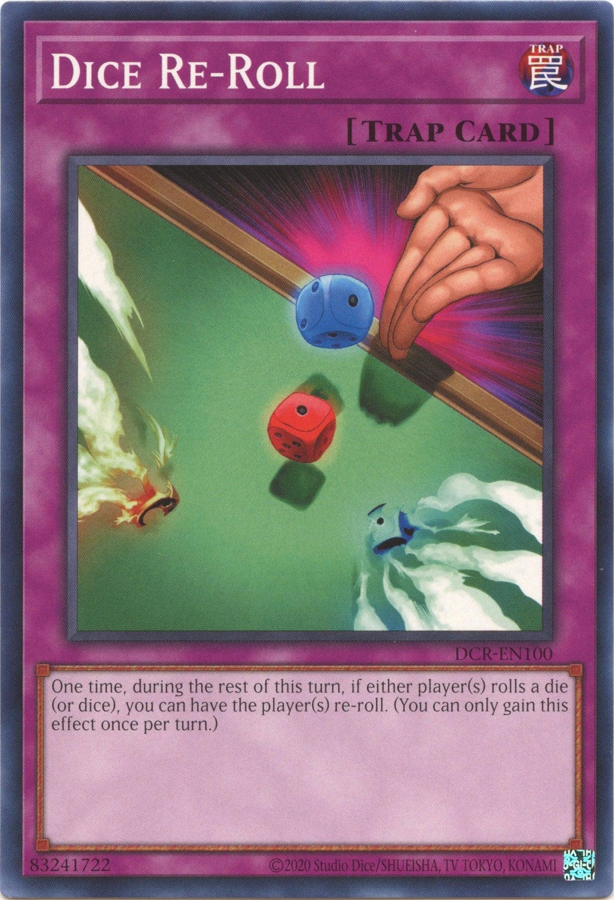 Common, Dark Crisis (25th Anniversary Edition), Normal Trap, Trap, Unlimited Dice Re-Roll (25th Anniversary) [DCR-EN100] Common - Trading Card World