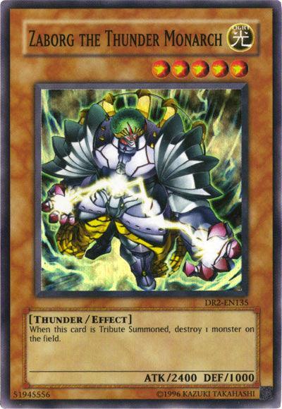 Dark Revelation Volume 2, Effect Monster, Light, Super Rare, Thunder, Unlimited Zaborg the Thunder Monarch [DR2-EN135] Super Rare - Trading Card World