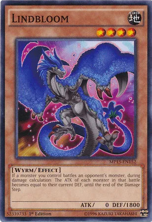 1st Edition, 2015 Mega-Tins Mega Pack, Common, Earth, Effect Monster, Wyrm Lindbloom [MP15-EN152] Common - Trading Card World