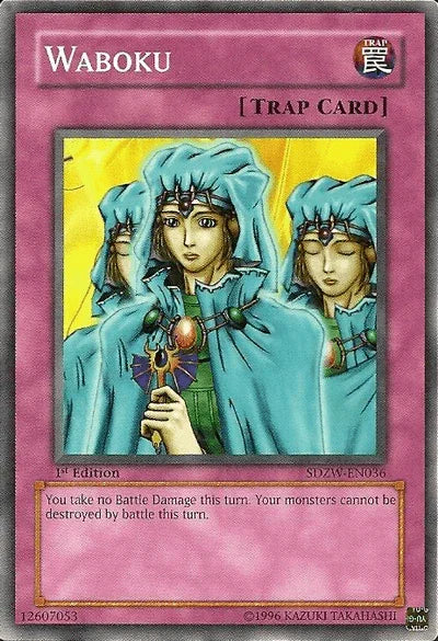 1st Edition, Common, Normal Trap, Structure Deck: Zombie World, Trap Waboku [SDZW-EN036] Common - Trading Card World