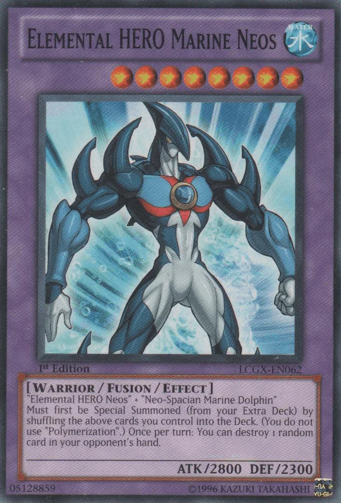 1st Edition, Common, Fusion/Effect Monster, Legendary Collection 2, Unlimited, Warrior, Water Elemental HERO Marine Neos [LCGX-EN062] Common - Trading Card World