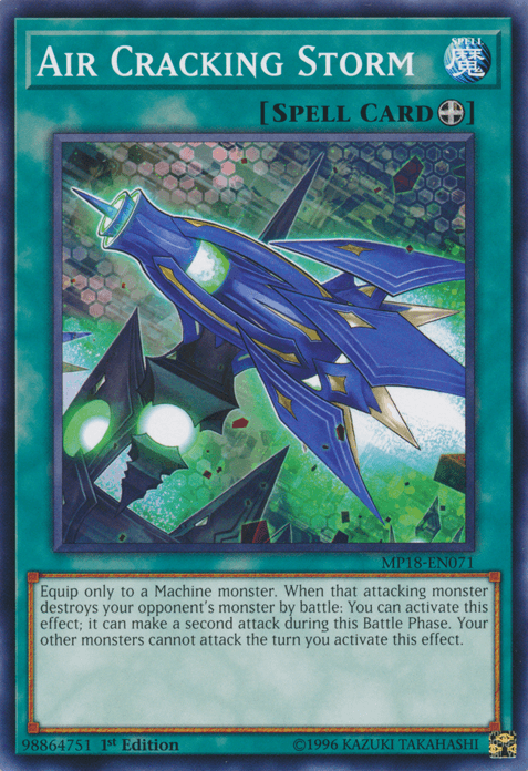 1st Edition, 2018 Mega-Tins Mega Pack, Common, Equip Spell, Spell Air Cracking Storm [MP18-EN071] Common - Trading Card World