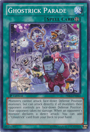1st Edition, Common, Field Spell, Primal Origin, Spell, Unlimited Ghostrick Parade [PRIO-EN063] Common - Trading Card World