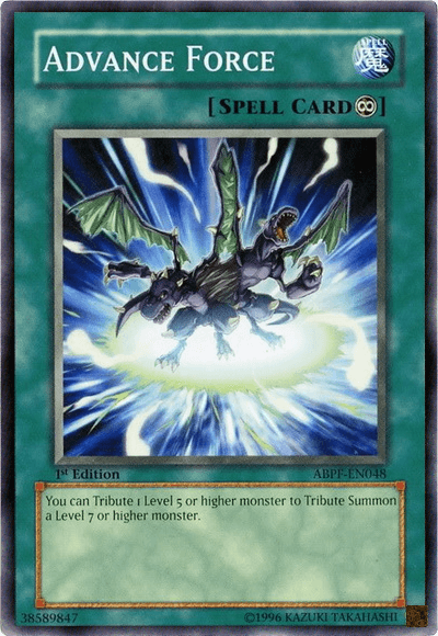 1st Edition, Absolute Powerforce, Common, Normal Spell, Spell, Unlimited Advance Force [ABPF-EN048] Common - Trading Card World