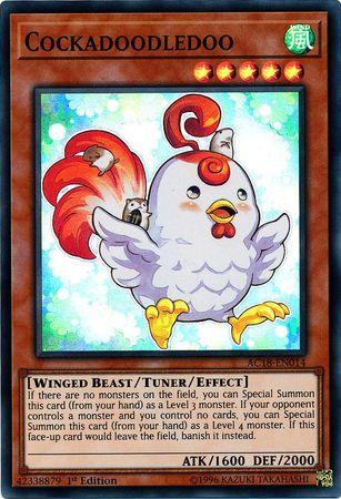 1st Edition, Advent Calendar 2018, Super Rare, Tuner/Effect Monster, Wind, Winged Beast Cockadoodledoo [AC18-EN014] Super Rare - Trading Card World