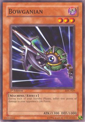 1st Edition, Common, Dark, Effect Monster, Invasion of Chaos, Machine, Unlimited Bowganian [IOC-029] Common - Trading Card World