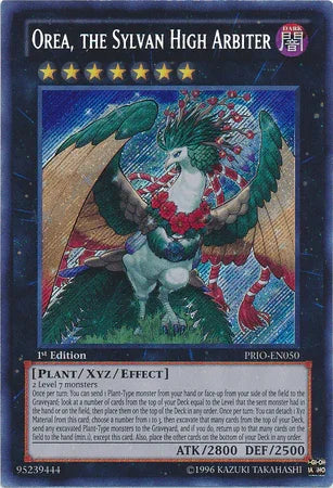 1st Edition, Dark, Plant, Primal Origin, Secret Rare, Unlimited, Xyz/Effect Monster Orea, the Sylvan High Arbiter [PRIO-EN050] Secret Rare - Trading Card World