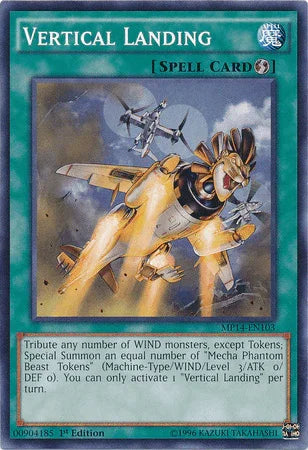1st Edition, 2014 Mega-Tins Mega Pack, Common, Quick Play Spell, Spell Vertical Landing [MP14-EN103] Common - Trading Card World