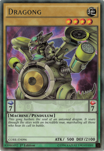 1st Edition, Clash of Rebellions, Earth, Machine, Pendulum Monster, Rare, Unlimited Dragong [CORE-EN096] Rare - Trading Card World