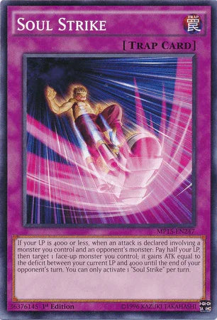 1st Edition, 2015 Mega-Tins Mega Pack, Common, Normal Trap, Trap Soul Strike [MP15-EN247] Common - Trading Card World