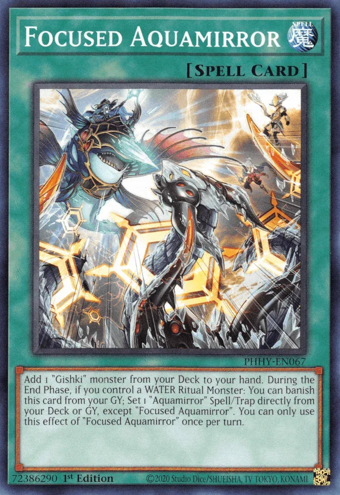 1st Edition, Common, Normal Spell, Photon Hypernova, Spell Focused Aquamirror [PHHY-EN067] Common - Trading Card World